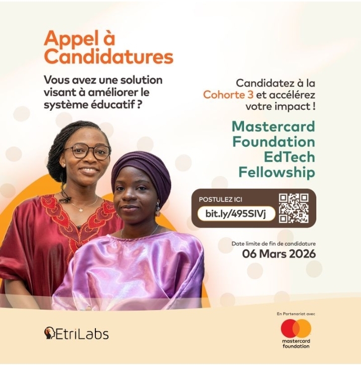 Lancement officiel de l’appel à candidatures – Cohorte 3 du Mastercard Foundation EdTech Fellowship